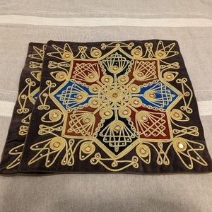 Ornate Pillow Cases (2)